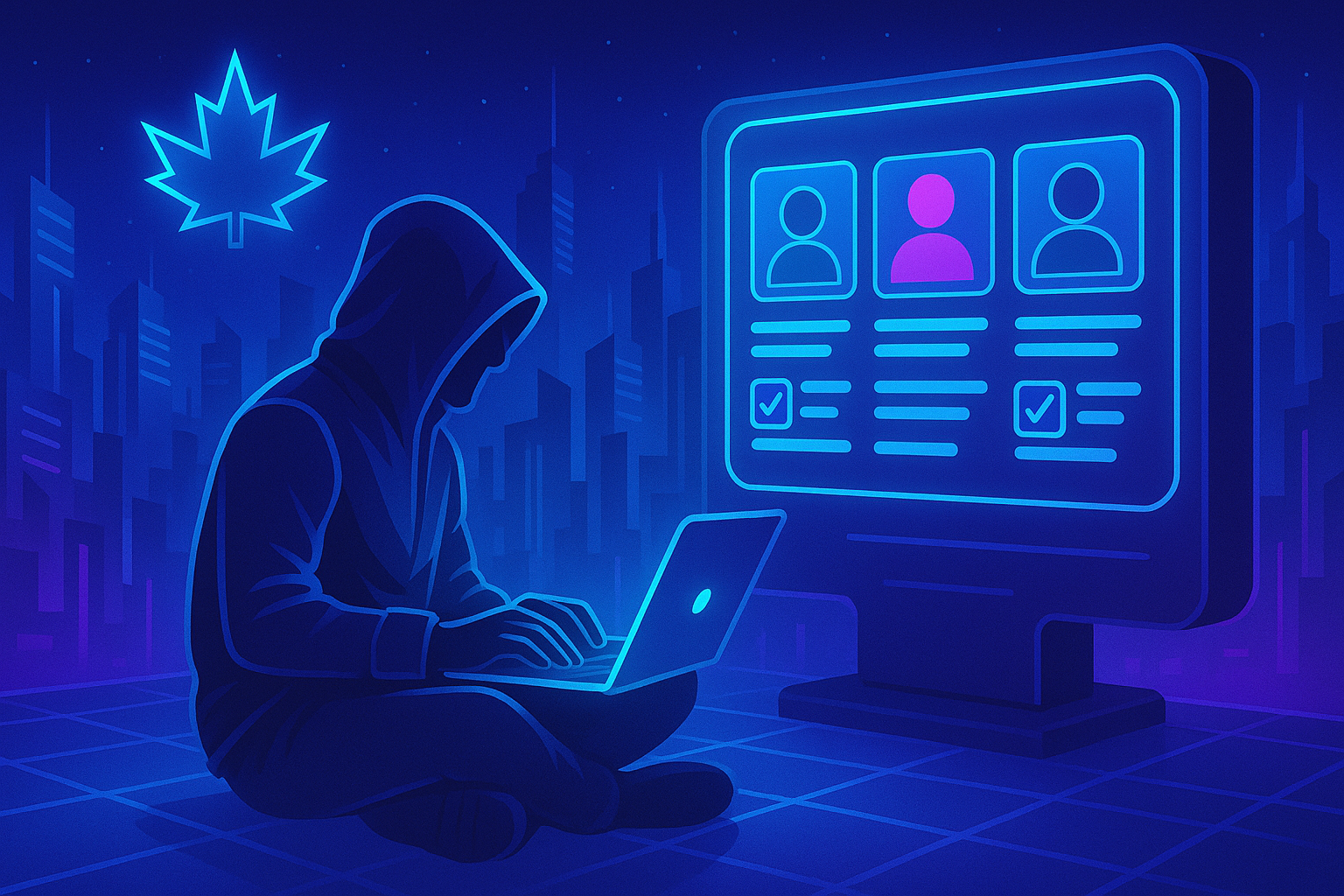 Futuristic job hunting interface